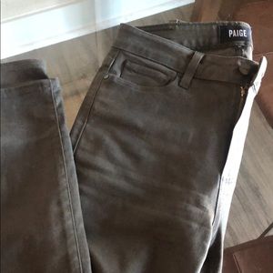 Paige jeans metallic stretch
